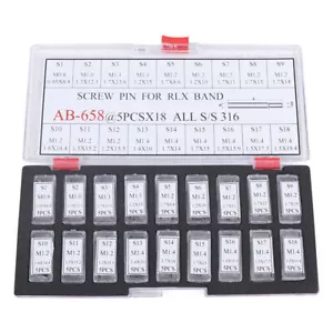 90 perni a vite per orologi Rolex link cinturini bracciali cinturini set assortito - Foto 1 di 8