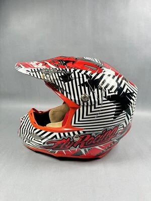 Vintage Fly Racing Formula Dirt Bike Helmet Orange/Black Medium - Image 1 of 4