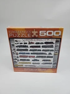 EuroGraphics History of Trains Puzzle 500-Piece New in Sealed box - Picture 1 of 4