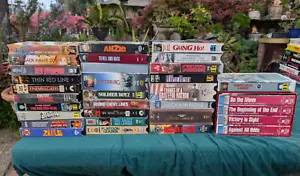 VHS WAR MOVIES You Pick & Choose from Lot, Select Quantity - See Titles Below! - Picture 1 of 21