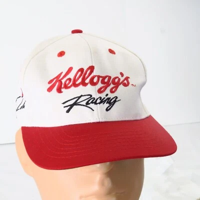 De colección 1993 Terry Labonte #5 Kelloggs Racing Blanco Rojo Limpio Snapback Gorra Gorra Foto 1 de 4