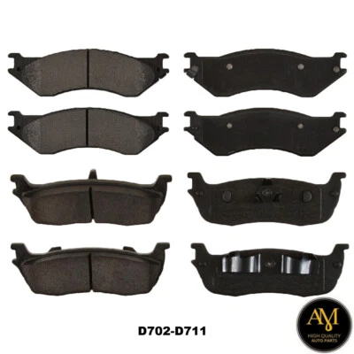 Juego completo de 8 pastillas de freno delanteras y traseras para Ford F-150, Expedition, F-250 Foto 1 de 3