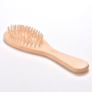 Paddle Hair Care Brush Wooden Massage Comb Scalp Stress Release Beauty Tool h`bs