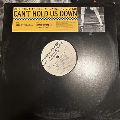 CHRISTINA AGUILERA CAN'T HOLD US DOWN 12" DJ **QUICK SHIP** 82876 54526-1 RE-1 Foto 1 de 2