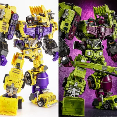 JINBAO Oversized Devastator 6pcs Full Set Green/Yellow Figure Upgrade Kit Gift