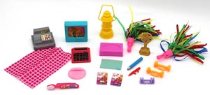 Barbie Doll Hobbies Pompom/TV/Trophy+ Lot 19 Piece Lot Accessories Vintage LOOK! - Picture 1 of 11