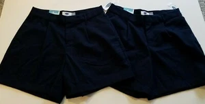 Girls Old Navy High Rise Navy Blue Polyester Blend School Shorts Lot of 2 Size 0 - Picture 1 of 3