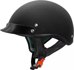 Cruiser Solid Half Face Motorcycle Helmet - Picture 1 of 6