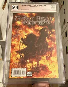 Ghost Rider Trail Of Tears 6! PGX 9.4 (Not CGC SS) Signed Sketched Clayton Crain - Picture 1 of 12