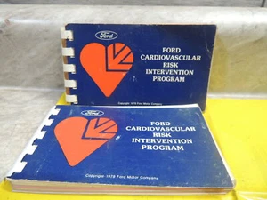 Pair of 1979 Ford Cardiovascular Risk Intervention Program Guides 40 pgs, UAW - Picture 1 of 4