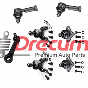 7PC Front Pitman Arm Tie Rod Upper Lower Ball Joint For 92-93 RWD Mazda B2600 - Picture 1 of 3