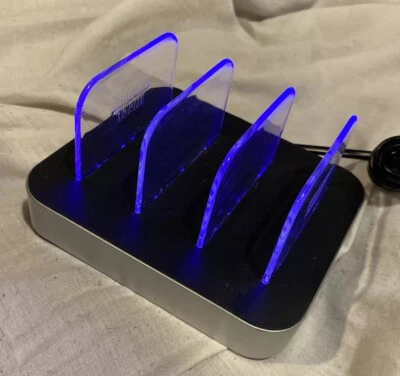 Sharper Image 3-Port USB Lighted Charging Station with Cord Atomi TS1758 READ - Image 1 of 4