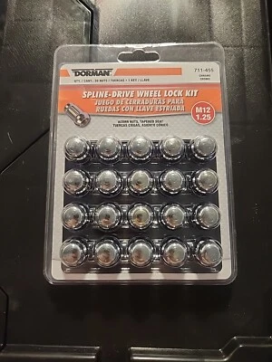Dorman 711-455 Wheel Lock Kit 20 Pack ~ M12 1.25 Acorn Nuts - Image 1 of 4