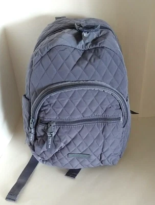 Новый с Ярлыками Vera Bradley необходимый компактный рюкзак маленькая сумка в углерода серый микрофибры - Изображение 1 из 4