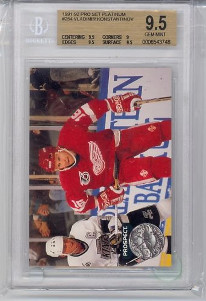 1991 Pro Set Platinum V. Konstantinov (Rookie Card) (#254) BGS9.5 BGS - Image 1 of 1