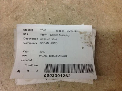 Relación Carrier 3,46 compatible con 01-02 BMW 525i 253150 Foto 1 de 4