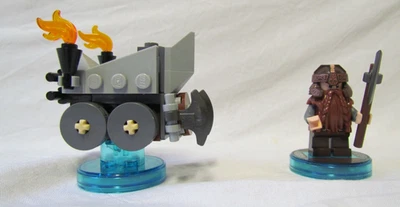 LEGO Dimensions Señor de los Anillos Gimli SET 71220 DIVERTIDO PACK Minifigura Enano Foto 1 de 3