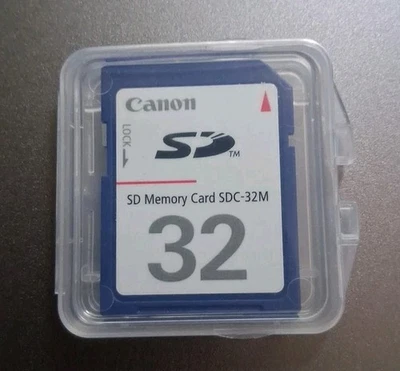 Genuine authentic Canon 32MB MEGABYTE SDC-32M SD Camera Memory Card - Image 1 of 2