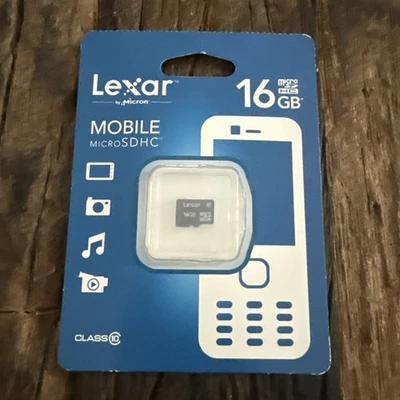 Lexar 16GB Mobile Micro SDHC Class 10 Brand New - Image 1 of 2