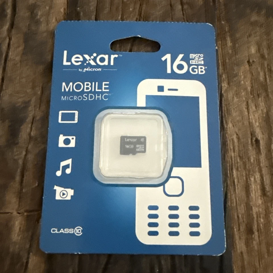 Lexar 16GB Mobile Micro SDHC Class 10 Brand New - Image 1 of 2