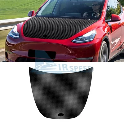 Carbon Fiber Print Hood Pre-cut Paint Protection Film for Tesla Model Y 2020-24 - Image 1 of 4