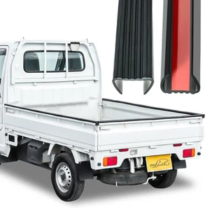 Bed Rail Protector Side Tail Set Gate Guard Rubber Kei Mini Truck Acty Carry - Picture 1 of 7