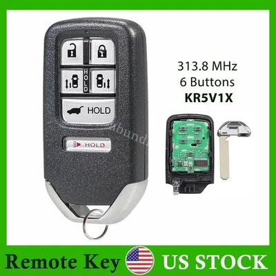 Para 2014 2015 2016 2017 Honda Odyssey Smart Prox controle remoto chaveiro de carro entrada KR5V1X - Imagem 1 de 4