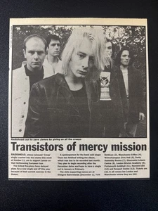RADIOHEAD TO SUPPORT JAMES ON TOUR  | 1993 NME MUSIC PAPER CLIPPING CLP1 - Imagen 1 de 1
