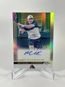 2024 Topps Chrome Tennis Mitchell Krueger #TCA-MKR Auto Refractor /499 - Picture 1 of 2