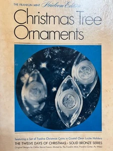 The Franklin Mint Heirloom Ornaments 12 Twelve Days Of Christmas Coin In Lucite - Picture 1 of 15