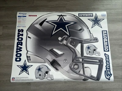 Dallas Cowboys Helmet Fathead Decal 41x38 Small Damage (wrinkles) - Image 1 of 3