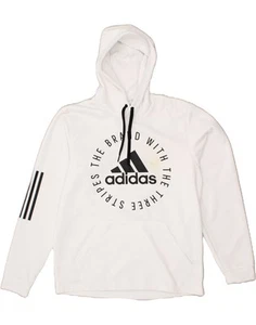 Adidas Herren Graphic Hoodie Pullover Medium Weiß Polyester BR02 - Bild 1 von 4
