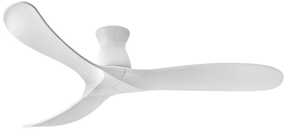 Ventilador inteligente Hinkley Swell blanco mate con clasificación húmeda Hugger 60" Foto 1 de 1