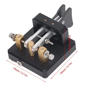 Morse Code Key Double Paddle Automatic CW Shortwave Telegram Tapper - Zdjęcie 1 z 12
