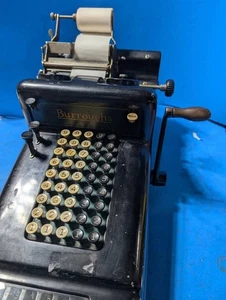 Antique 1898 Burroughs Hand Crank Adding Machine Calculator Working - Picture 1 of 10