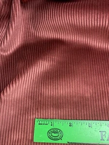 "Material de tela de pana de ballena ancha vintage granate rojizo 45"" x 3 yardas" - Imagen 1 de 7