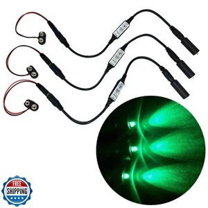 3 pack green LED micro effect light kit with flash blink strobe flicker dimme - Picture 1 of 2
