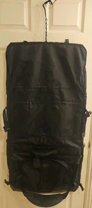TUMI T-Tech Black Tri-Fold Ballistic Nylon Garment Bag 536C Luggage Suitcase - Picture 1 of 15