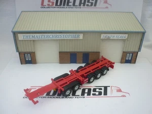 Oxford Diecast Modern 1:76th Truck Plain Red Tex-Combi Container Trailer - Bild 1 von 5