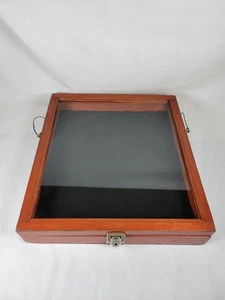 Vitrina Caja de Sombras Vidrio Madera Bisagras De Colección Catch Car Botas Etc Raro Prop - Imagen 1 de 24
