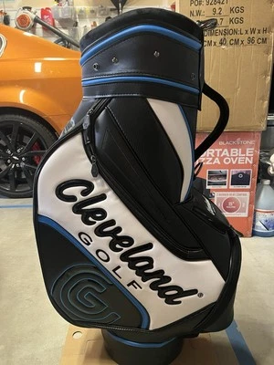 NWT 2025 Cleveland Golf Staff Bag - Blue/White - Image 1 of 4