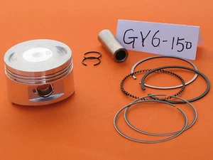 Piston 57.4mm x 38.7mm Rings Kit Honda GY6 150 STD Cylinder Motorcycle 150cc NOS - Picture 1 of 1