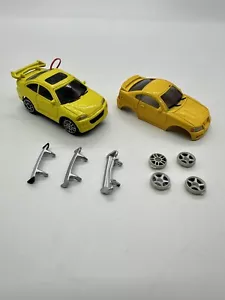 Zip Zaps Micro RC Honda Civic Coupe + Mustang Body + Parts Radio Shack Car Only - Picture 1 of 5