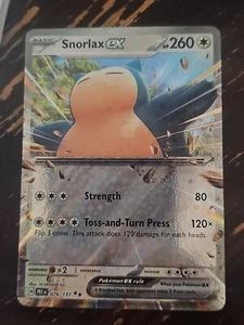 Snorlax Ex 076/131 Prismatic Evolutions NM In Hand Now - Picture 1 of 2