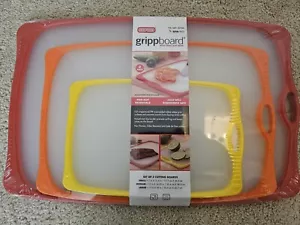 dexas 3pack Cutting Board Set With Non-slip Edge - Picture 1 of 8