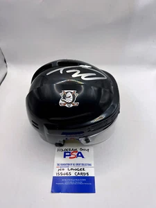 TREVOR ZEGRAS Anaheim Ducks SIGNED Autograph Hockey Mini Helmet PSA COA - Picture 1 of 3