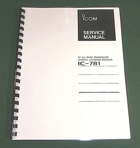 Icom IC-781 Service Manual: with complete set of 35 foldout schematics! - Afbeelding 1 van 1