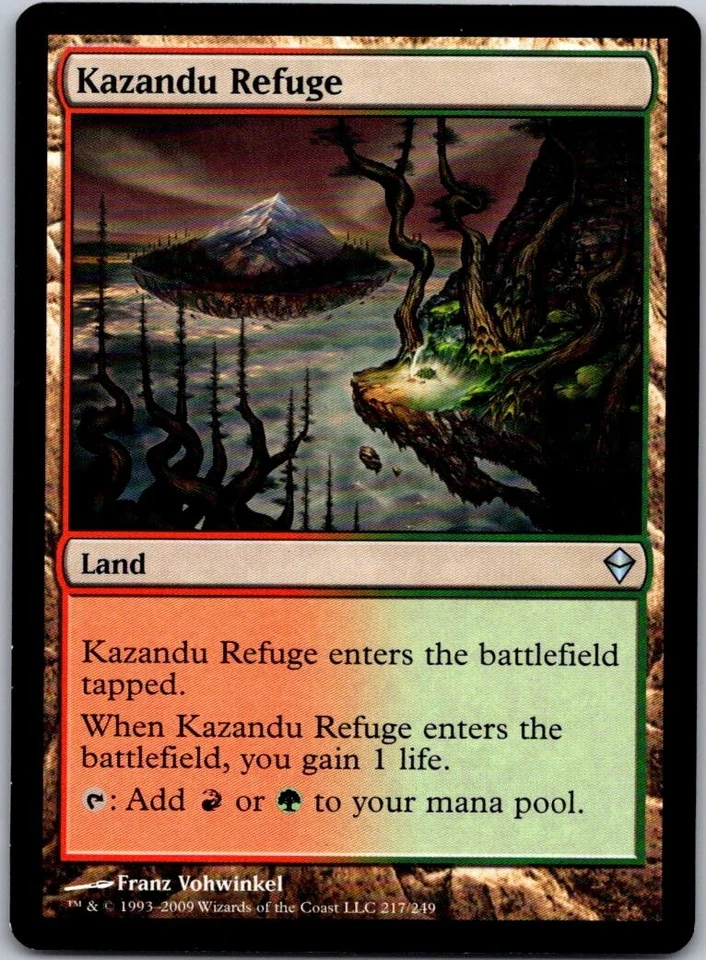 Magic the Gathering Kazandu Refuge Zendikar MTG Free Shipping! - Image 1 of 1