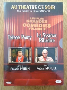 // NEUF LOT 2 DVD COFFRET ** SYSTEME RIBADIER TRESOR PARTY ** THEATRE PERREIN FE - Picture 1 of 4