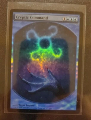 ***1x FOIL Cryptic Command Textless Rewards Promo*** MTG Promo NM/M - Image 1 of 2